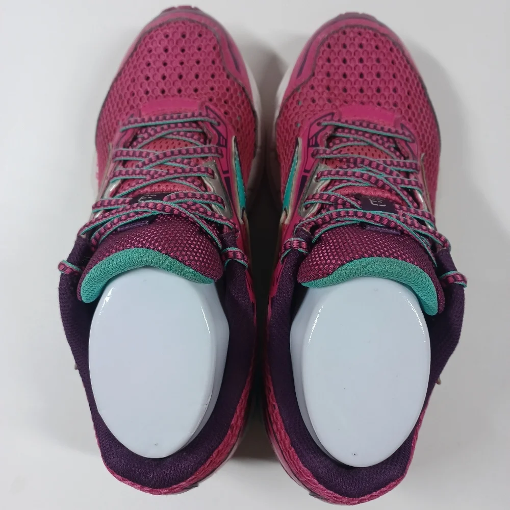 Mizuno Wave Legend 3 Pink Turquoise Trainers Sneakers Tennis Shoe Women's Size 7